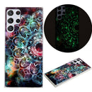 For Samsung Galaxy S22 Ultra 5G Luminous TPU Protective Phone Case(Mandala Flower)