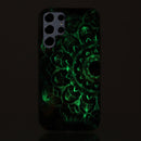 For Samsung Galaxy S22 Ultra 5G Luminous TPU Protective Phone Case(Mandala Flower)