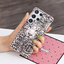 For Samsung Galaxy S22 Ultra 5G Luminous TPU Protective Phone Case(Leopard Tiger)