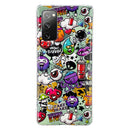For Samsung Galaxy A03s Luminous TPU Protective Phone Case(Graffiti)