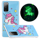 For Samsung Galaxy A03s Luminous TPU Protective Phone Case(Star Unicorn)