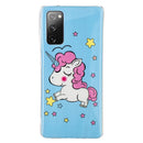 For Samsung Galaxy A03s Luminous TPU Protective Phone Case(Star Unicorn)