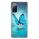 For Samsung Galaxy A03s Luminous TPU Protective Phone Case(Butterfly)