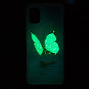 For Samsung Galaxy A03s Luminous TPU Protective Phone Case(Butterfly)
