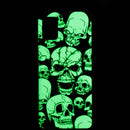 For Samsung Galaxy A03s Luminous TPU Protective Phone Case(Skull)
