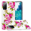 For Samsung Galaxy A03s Luminous TPU Protective Phone Case(Rose Flower)