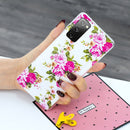 For Samsung Galaxy A03s Luminous TPU Protective Phone Case(Rose Flower)