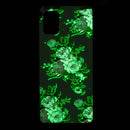 For Samsung Galaxy A03s Luminous TPU Protective Phone Case(Rose Flower)