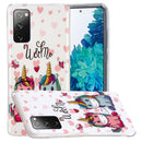 For Samsung Galaxy A03s Luminous TPU Protective Phone Case(Couple Unicorn)