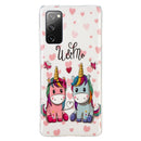 For Samsung Galaxy A03s Luminous TPU Protective Phone Case(Couple Unicorn)