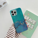 Glitter Marble Phone Case For iPhone 12 Pro Max(Dark Green Glitter)