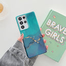 For Samsung Galaxy A53 5G Glitter Marble Phone Case(Dark Green Glitter)