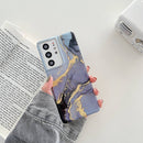 For Samsung Galaxy S21 FE 5G Glitter Marble Phone Case(Twilight Black)