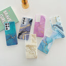 For Samsung Galaxy S21 FE 5G Glitter Marble Phone Case(Twilight Black)