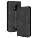 For Ulefone Armor 8 Magnetic Buckle Retro Texture Leather Phone Case(Black)