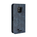 For Ulefone Armor 8 Magnetic Buckle Retro Texture Leather Phone Case(Blue)