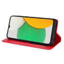 For Samsung Galaxy A03 Core Magnetic Buckle Retro Texture Leather Phone Case(Red)