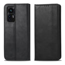 For Xiaomi 12 Magnetic Buckle Retro Texture Leather Phone Case(Black)