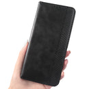 For Xiaomi 12 Magnetic Buckle Retro Texture Leather Phone Case(Black)