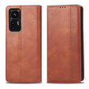 For Xiaomi 12 Magnetic Buckle Retro Texture Leather Phone Case(Brown)