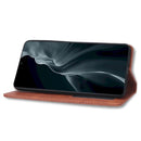 For Xiaomi 12 Magnetic Buckle Retro Texture Leather Phone Case(Brown)