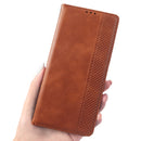For Xiaomi 12 Magnetic Buckle Retro Texture Leather Phone Case(Brown)