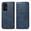 For Xiaomi 12 Magnetic Buckle Retro Texture Leather Phone Case(Blue)