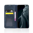 For Xiaomi 12 Magnetic Buckle Retro Texture Leather Phone Case(Blue)