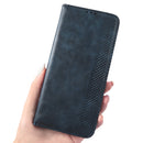 For Xiaomi 12 Magnetic Buckle Retro Texture Leather Phone Case(Blue)