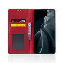 For Xiaomi 12 Magnetic Buckle Retro Texture Leather Phone Case(Red)