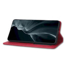 For Xiaomi 12 Magnetic Buckle Retro Texture Leather Phone Case(Red)