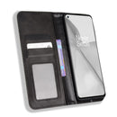 For OnePlus 10 Pro 5G Magnetic Buckle Retro Texture Leather Phone Case(Black)