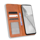 For OnePlus 10 Pro 5G Magnetic Buckle Retro Texture Leather Phone Case(Brown)