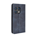 For OnePlus 10 Pro 5G Magnetic Buckle Retro Texture Leather Phone Case(Blue)