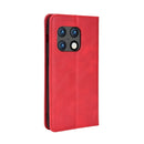 For OnePlus 10 Pro 5G Magnetic Buckle Retro Texture Leather Phone Case(Red)