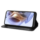 For Motorola Moto G41 / G31 Magnetic Buckle Retro Crazy Horse Leather Phone Case(Black)