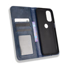 For Motorola Moto G41 / G31 Magnetic Buckle Retro Crazy Horse Leather Phone Case(Blue)