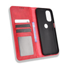 For Motorola Moto G41 / G31 Magnetic Buckle Retro Crazy Horse Leather Phone Case(Red)