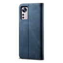 For Xiaomi 12/12S Denim Texture Casual Style Leather Phone Case(Blue)