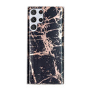 For Samsung Galaxy S22 Ultra 5G Electroplating TPU Protective Phone Case(Black Gold)