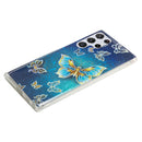 For Samsung Galaxy S22 Ultra 5G Electroplating TPU Protective Phone Case(Butterflies)