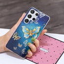 For Samsung Galaxy S22 Ultra 5G Electroplating TPU Protective Phone Case(Butterflies)