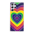 For Samsung Galaxy S22 Ultra 5G Electroplating TPU Protective Phone Case(Love Heart)