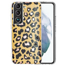 For Samsung Galaxy S22 5G Electroplating TPU Protective Phone Case(Leopard Texture)