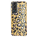 For Samsung Galaxy S22 5G Electroplating TPU Protective Phone Case(Leopard Texture)
