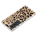 For Samsung Galaxy S22 5G Electroplating TPU Protective Phone Case(Leopard Texture)