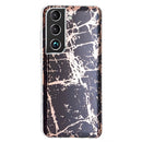 For Samsung Galaxy S22 5G Electroplating TPU Protective Phone Case(Black Gold)