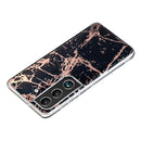 For Samsung Galaxy S22 5G Electroplating TPU Protective Phone Case(Black Gold)