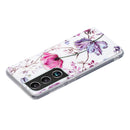 For Samsung Galaxy S22 5G Electroplating TPU Protective Phone Case(Lotus)