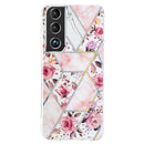 For Samsung Galaxy S22 5G Electroplating TPU Protective Phone Case(Rose)